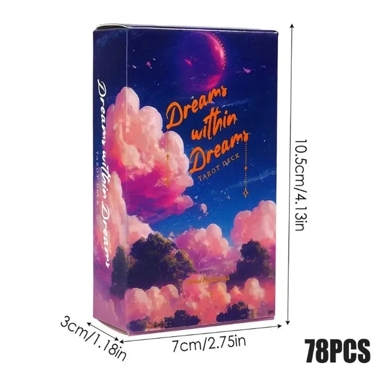 الأحلام داخل الأحلام بطاقات سطح السفينة التارو A 78 سطح السفينة أوراكل الإنجليزية رؤى العرافة الطبعة بوراد لعب الألعاب هدية