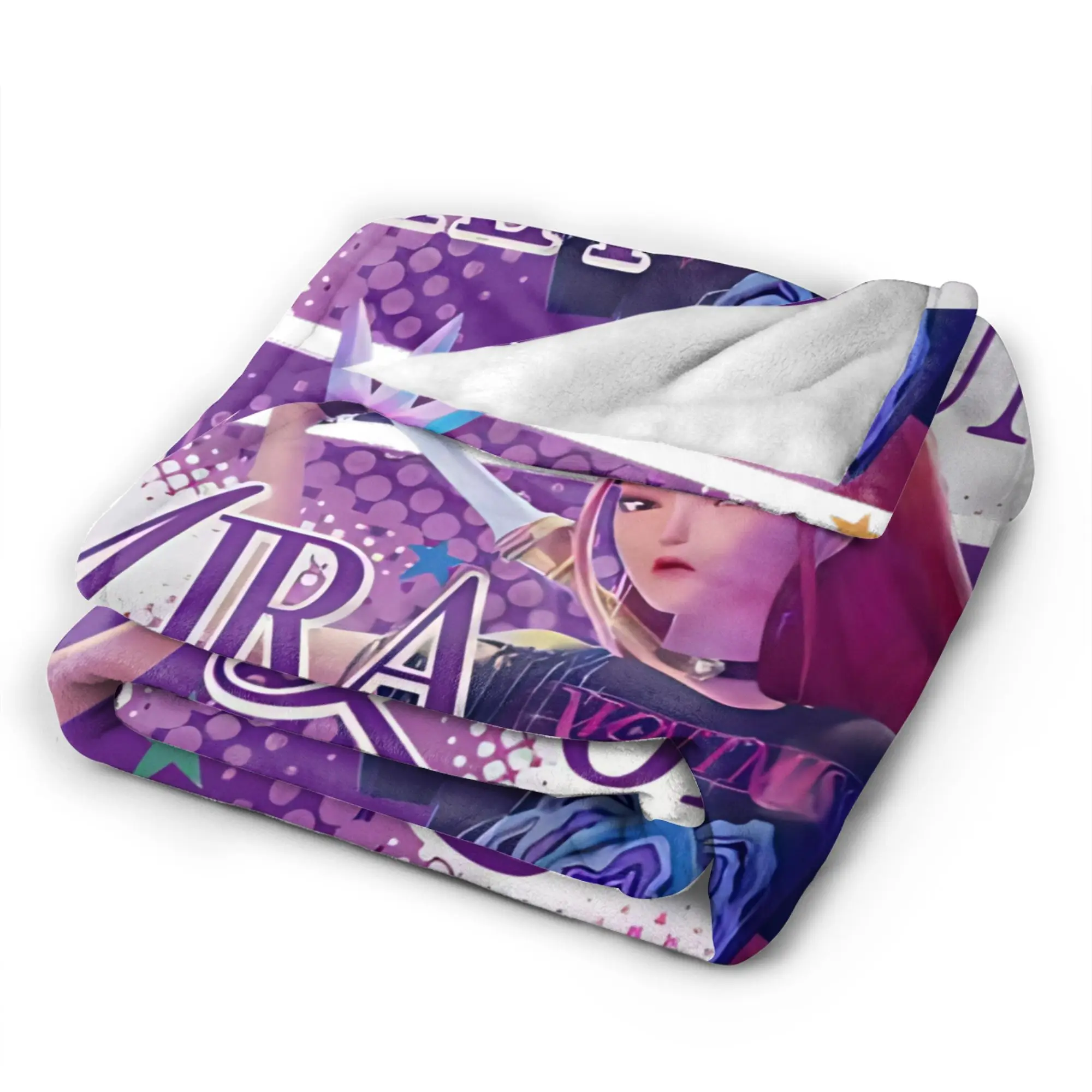 HUNTRIX KPOP شيطان الصيادين أنيمي البطانيات الفانيلا الديكور متعددة الوظائف سوبر الدافئة رمي البطانيات للسرير السفر المفارش