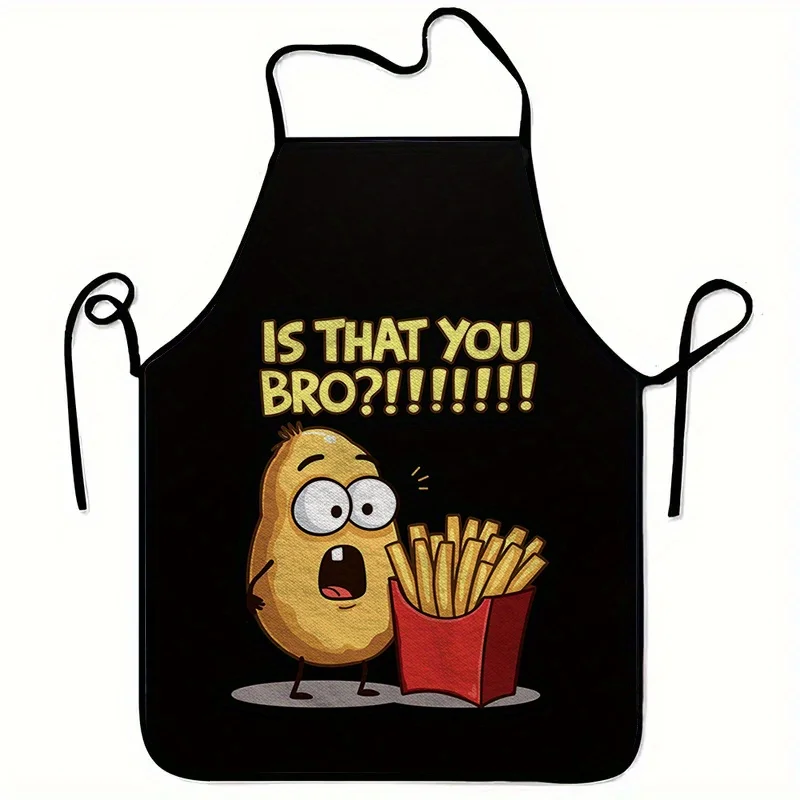 

Водонепроницаемый фартук с милым принтом картофеля и животных для мужчин и женщин, для кухни, готовки и гриля