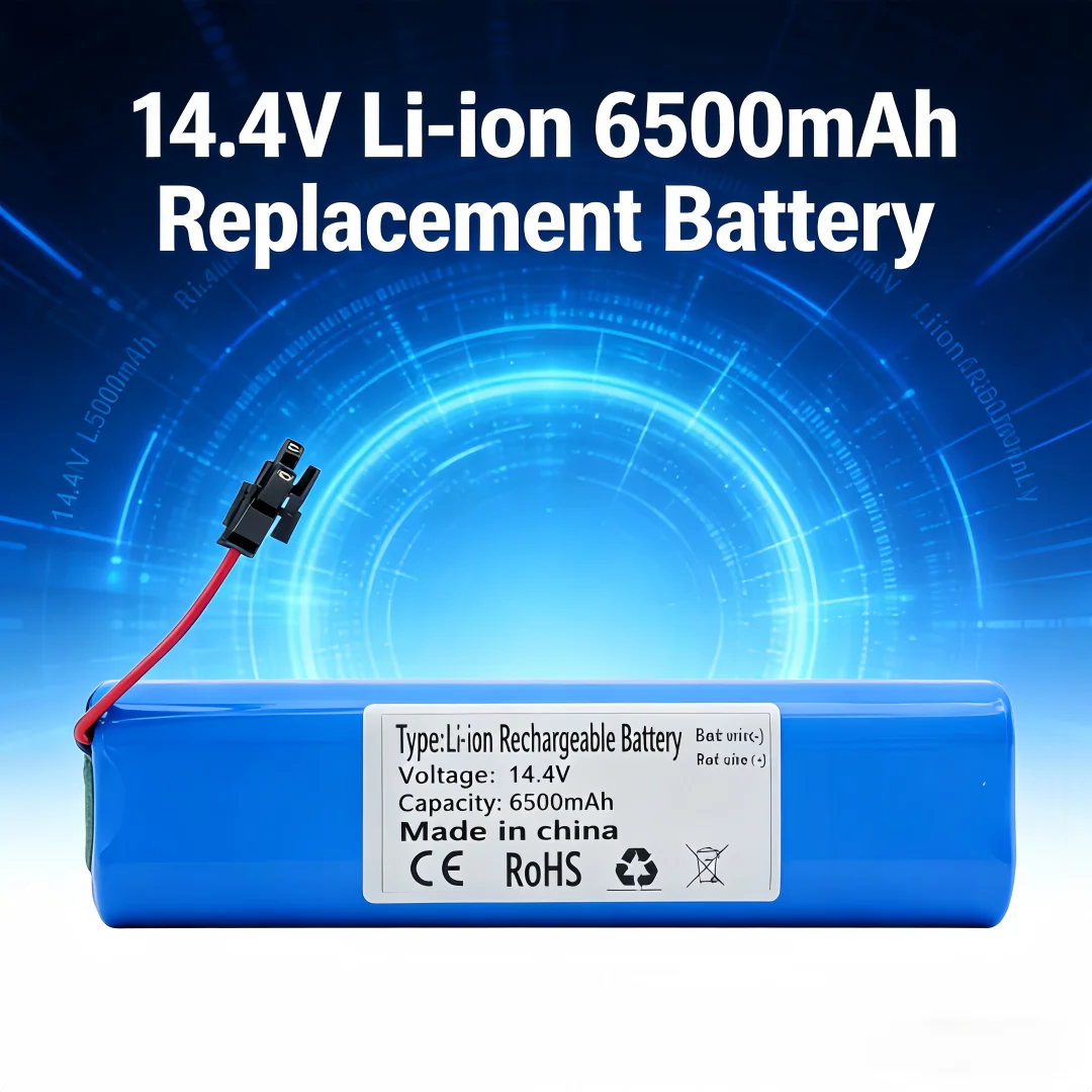 For Eufy RoboVac X8 Series Battery 14.4V 6500mAh 8-Cell Li-ion Replacement for X8_Hybrid X8_White X8_Pro SES with Safety BMS