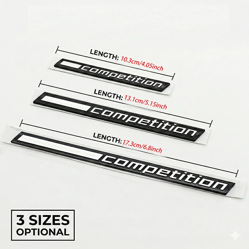3D ABS Wettbewerbs-Emblem Aufkleber für BMW M2 M3 M4 M5 M8 G20 G30 F10 F30 F80 Auto Kofferraum Kotflügel Karosserie Logo Dekor Zubehör – Detail 4