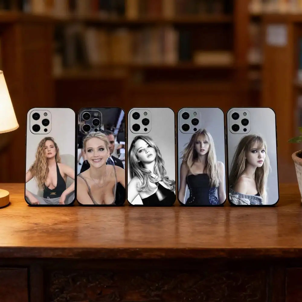 

Jennifer Lawrence Phone Case For iPhone 17, 16,15,14,13,12,11 Plus,Pro Max, Others Soft Black Cover