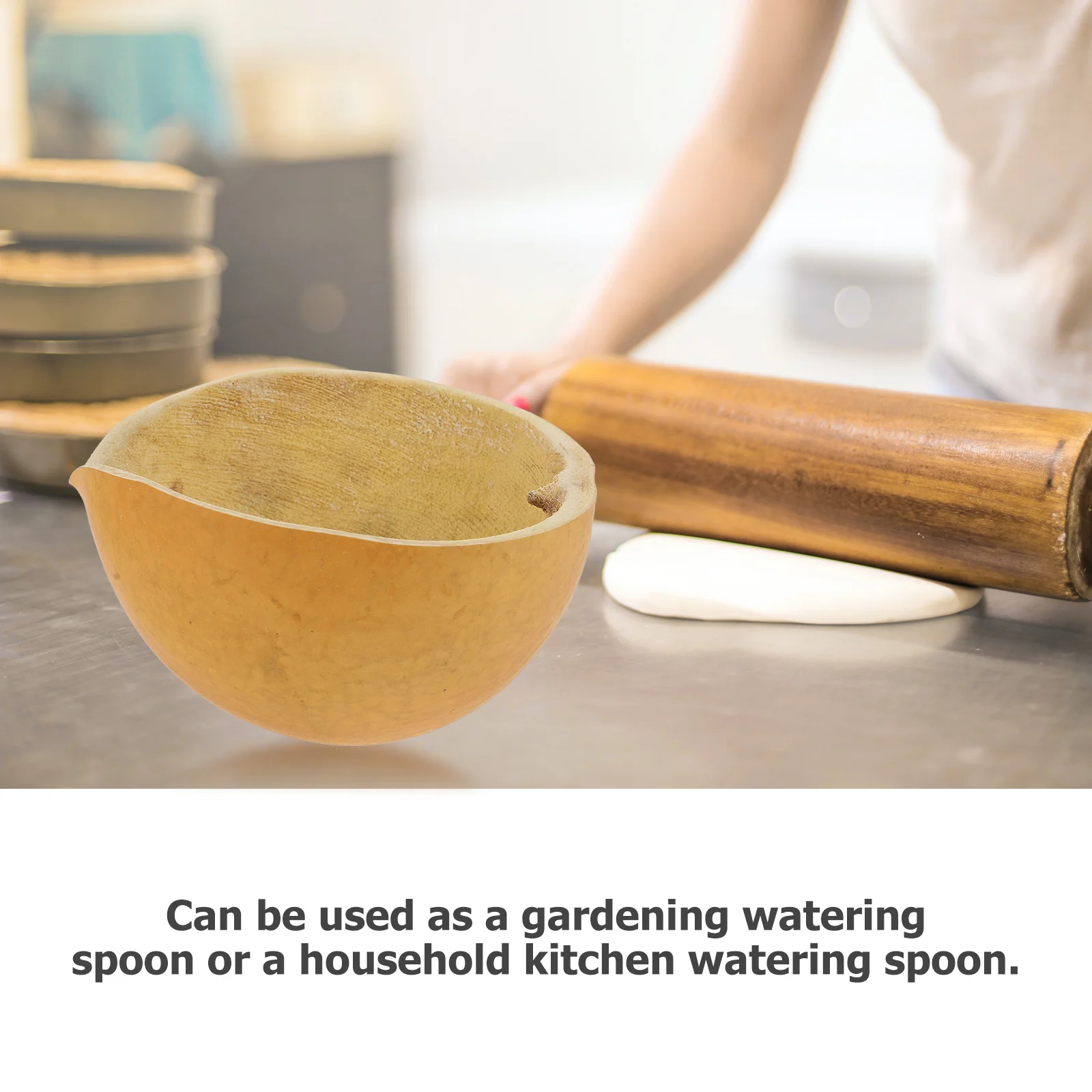 

1Pcs Natural Gourd Water Scoop Large Capacity Kitchen Water Spoon Practical Household Multipurpose Kitchen Supply