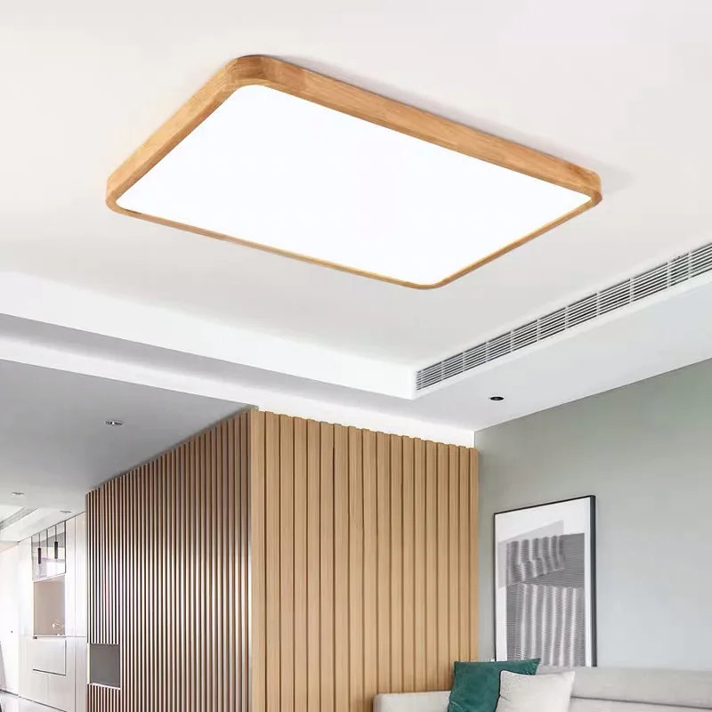 Modern Led Ceiling Light Living room bedroom wooden Led ceiling lamp Corridor Balcony Rectangle Square lighting Kitchen fixture