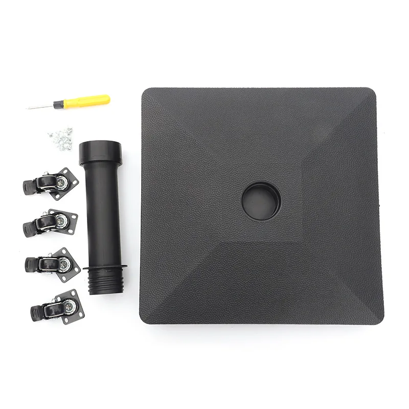 Outdoor Umbrella Base Stand Heavy Duty Plastic for Sand/Grass Diameter 38/48mm Holder，Sun Umbrella Water Filling Base