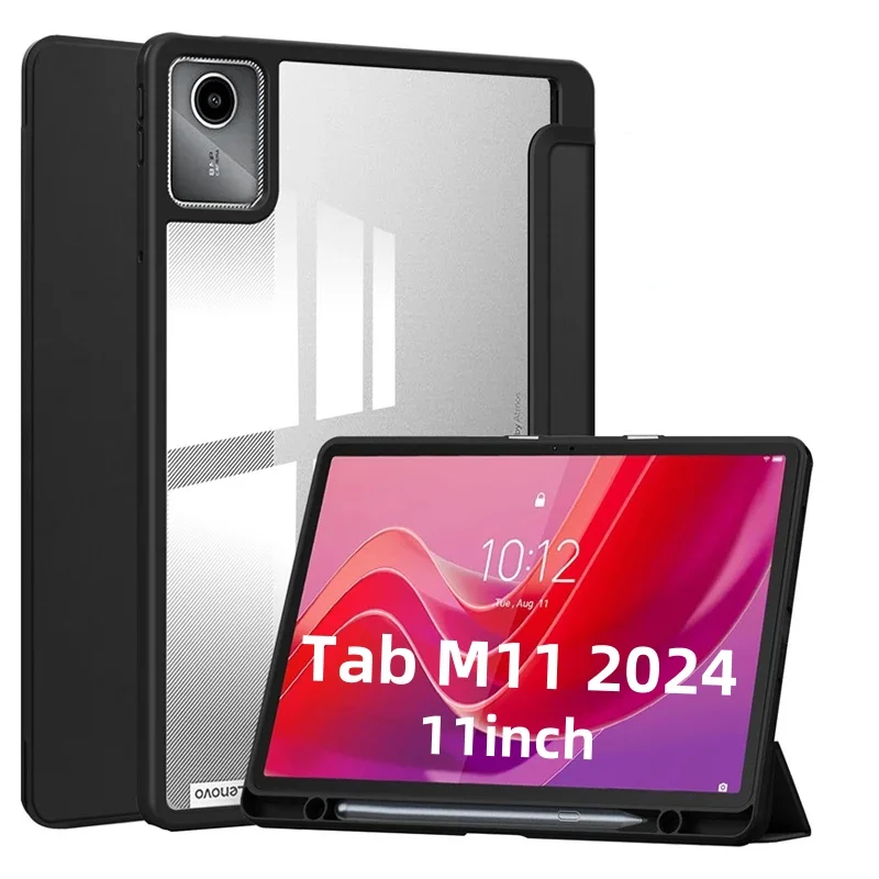 

Чехол для Lenovo Tab M11 TB-330FU 331FC, чехол для смарт-планшета, чехол для Xiaoxin Pad 2024, 11 дюймов, складной чехол с держателем для ручек