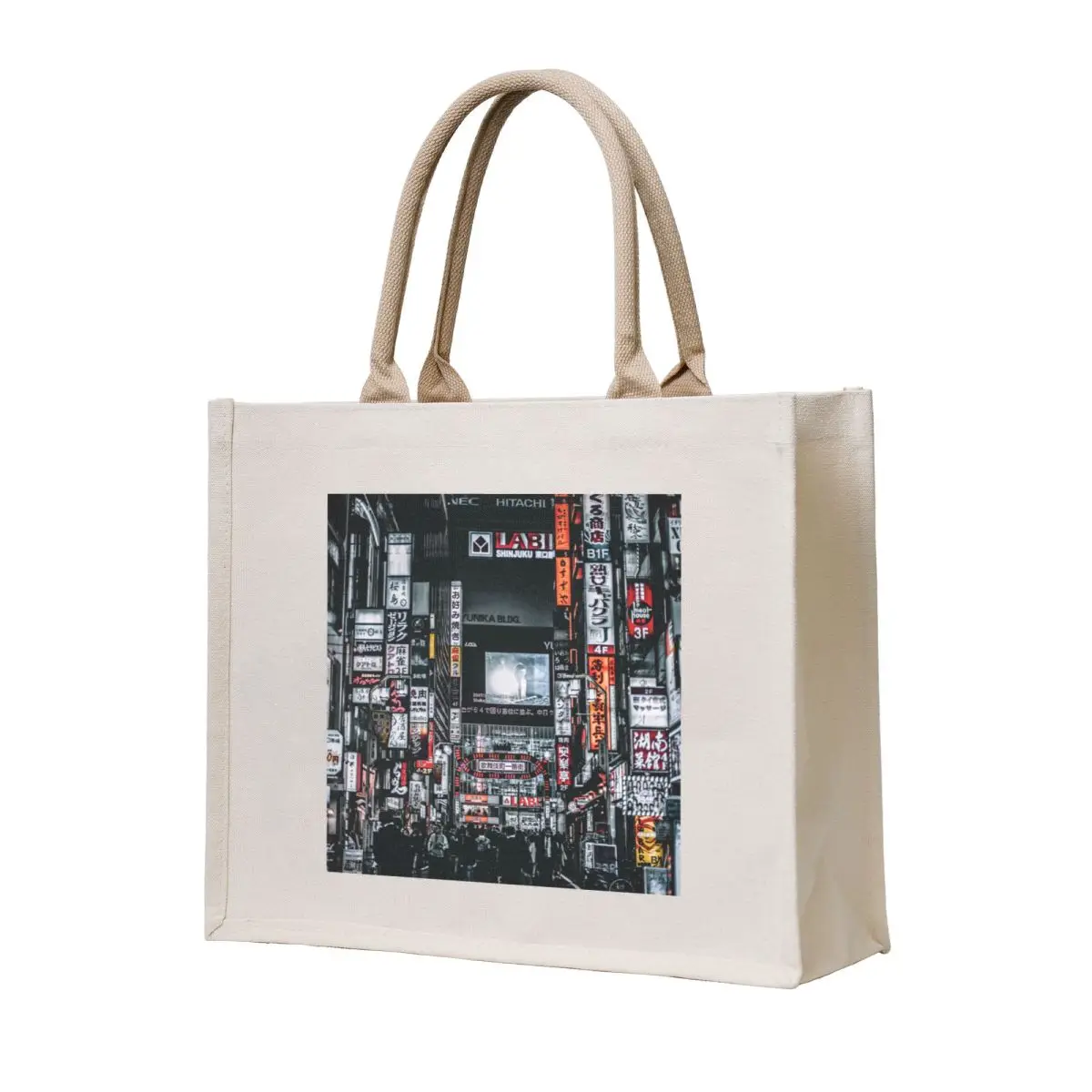 Tokyo Shinjuku Print Red light district Tokyo print Tokyo poster Tote Bag free delivery bags bag for beach handbag great bag