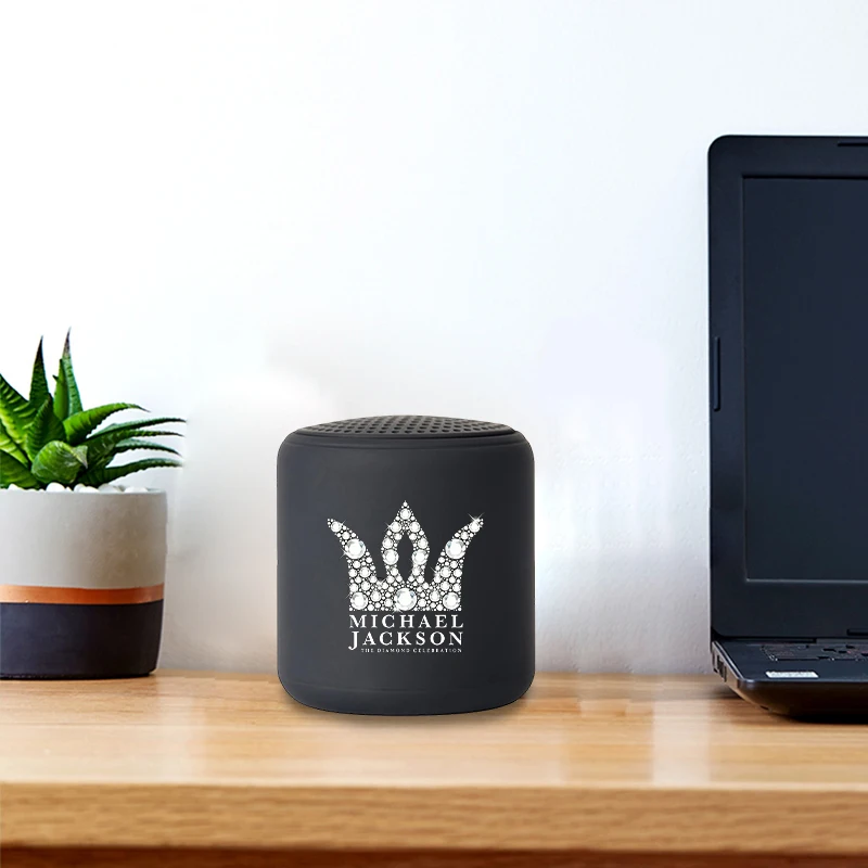 Altavoz Bluetooth con Diseño Vintage de Michael Jackson, Caja de Sonido Inalámbrica Portátil, Mini Audio para Exteriores, Regalos de Cumpleaños