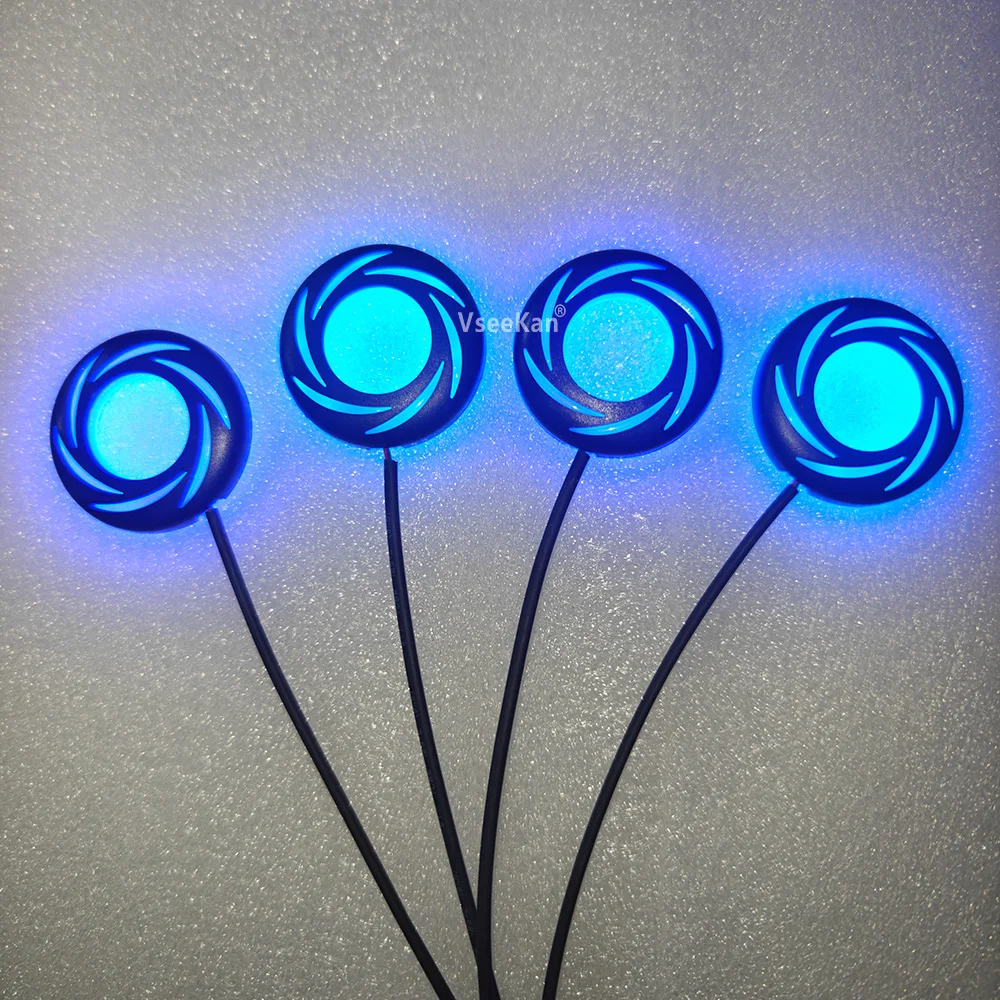 Auto-Horn Ambientebeleuchtung Kleiner Auto-Hochtöner LED-Ambientelicht Lautsprecher-Ambientebeleuchtung 64-Farben Auto-Türhorn Dekorative Hülle – Detail 10