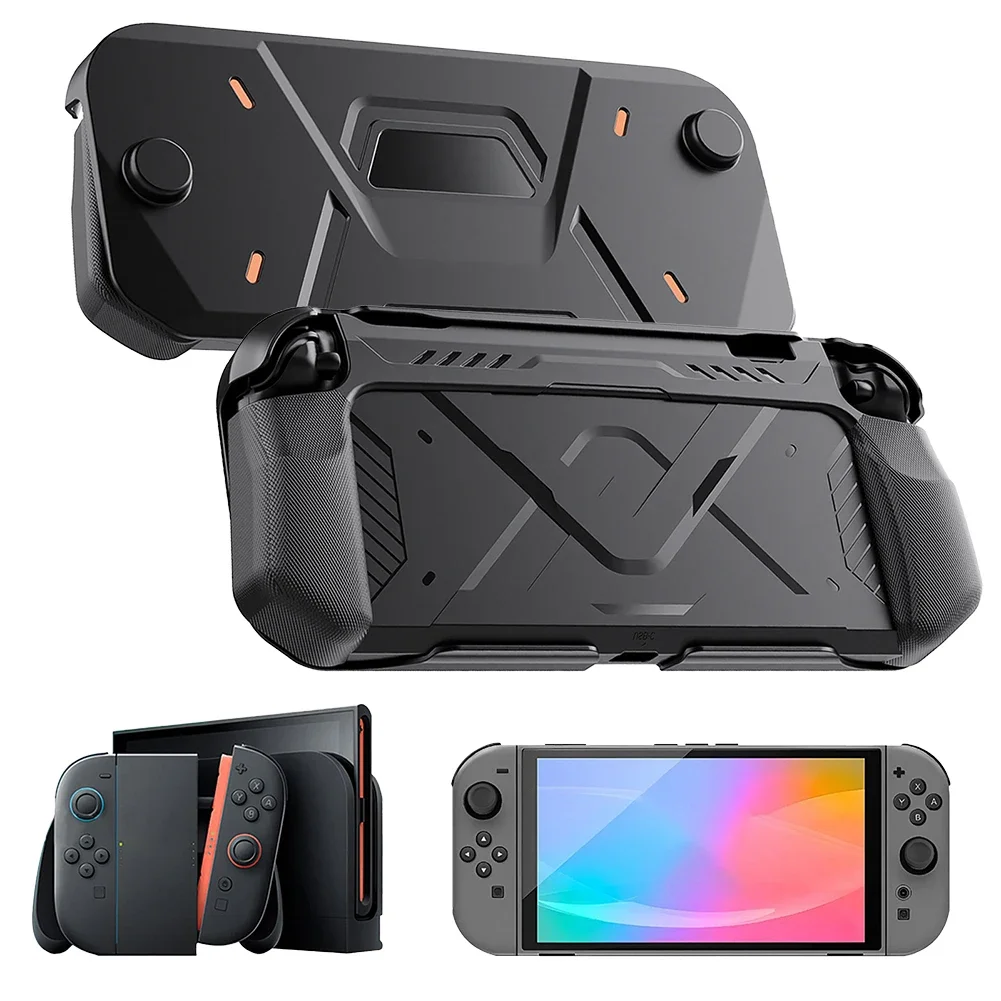 

Protective Case for Nintendo Switch 2 Ergonomic Non-slip Grip With Hard Front Cover Shock-Absorption Protector Accessories