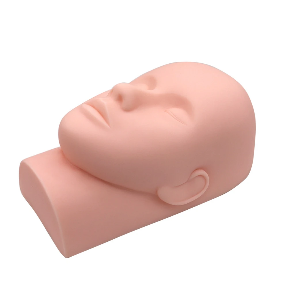 Eyelash Extension Training Head & Lashes Pack Makeup Practice Model Fake Mannequin Head Practicing Lashes Extensions Supplies