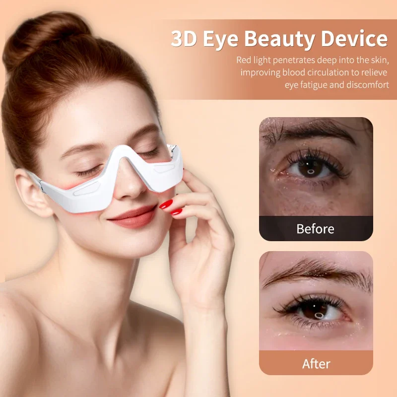 

EMS Redlight Массаж глаз Устройство для красоты глаз Удаление темных кругов против морщин вокруг глаз Улегчение усталости