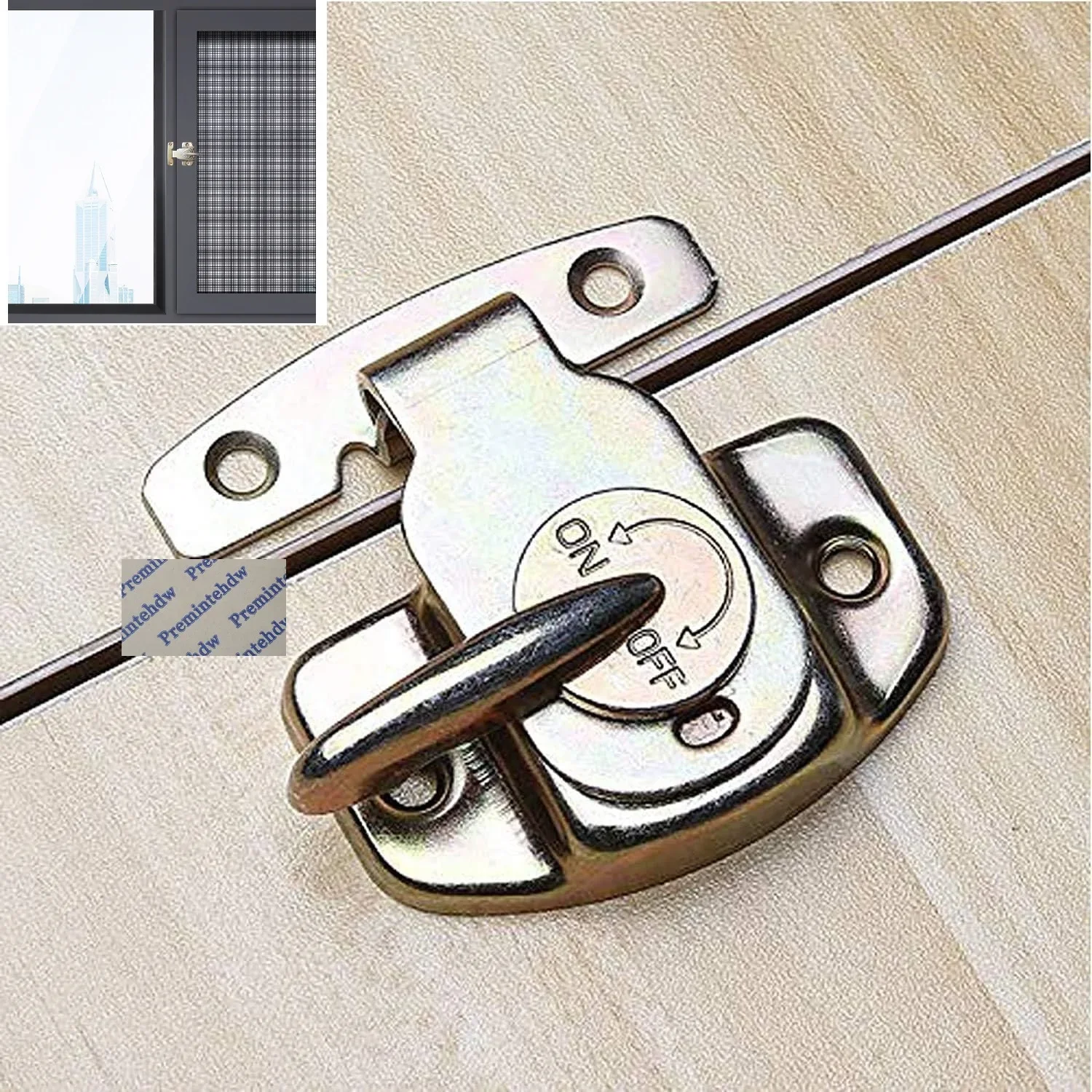 Immagine 6: 10 Pezzi Clip a Molla Align-N-Lock per Tavoli, Finestre, Porte e Mobili