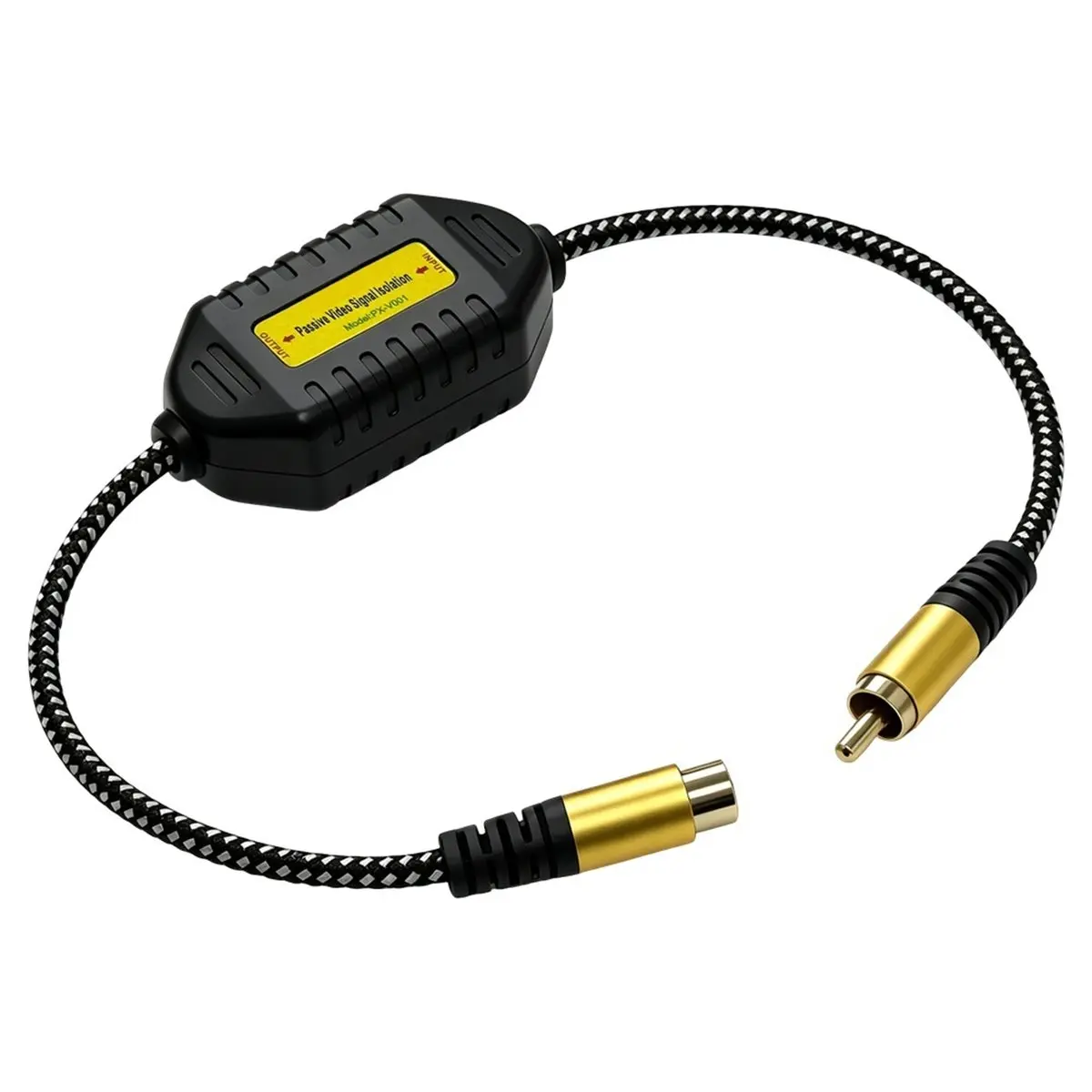 A14M Car Ground Loop Audio Video Isolator AV Video Signal Isolation Filter for Snowflake Removal