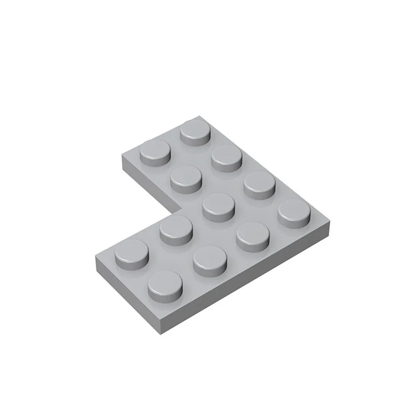 30 Stück/Set 2639 Dünne L-förmige Platte 2X4X4 - 4x4 Eckbausteine Moc Zubehör Kompatibel mit Brick DIY City Teilen – Detail 3