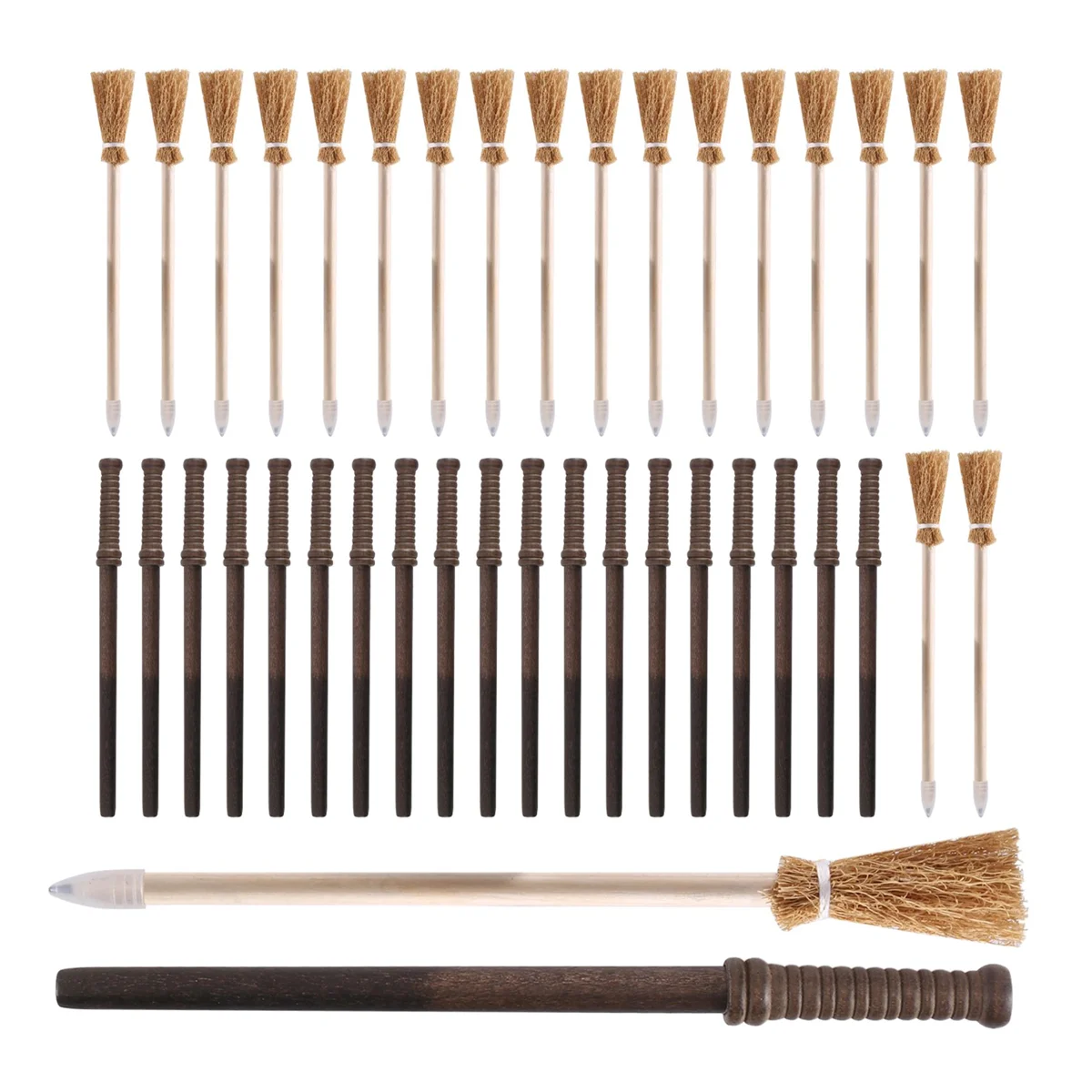 20 Pcs Wand Pencils Party Supplies and 20 Pcs Witch Broom Pencils, Wand Pencils Theme Birthday Goody Bag Filler Favors