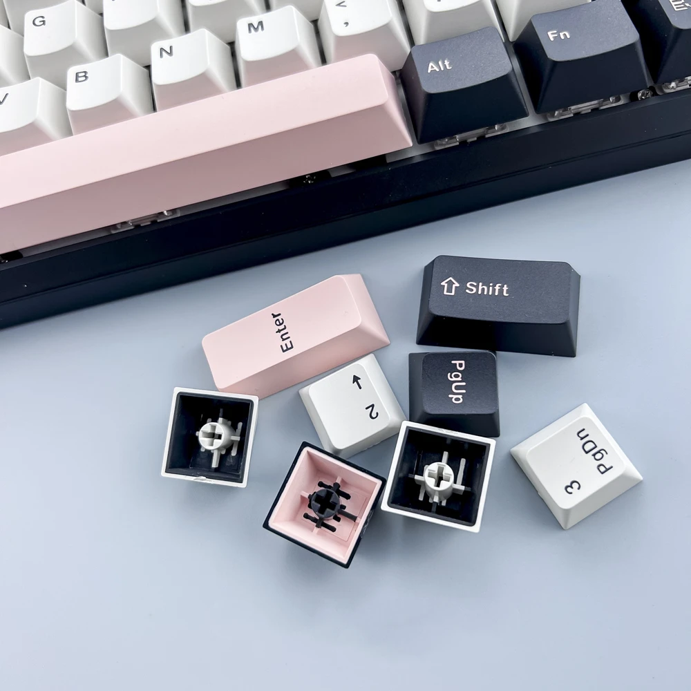 Imagem -04 - Chaves Conjunto Gmk Olivia Keycaps Pbt Duplo Tiro Chave Tampões Oem Perfil Keycap para 61 64 68 84 87 96 980 104 108 Teclados 135