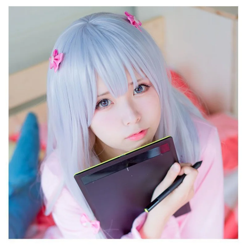 泉佐霧女性コスプレ仮装パーティーヘアアニメウィッグかつら