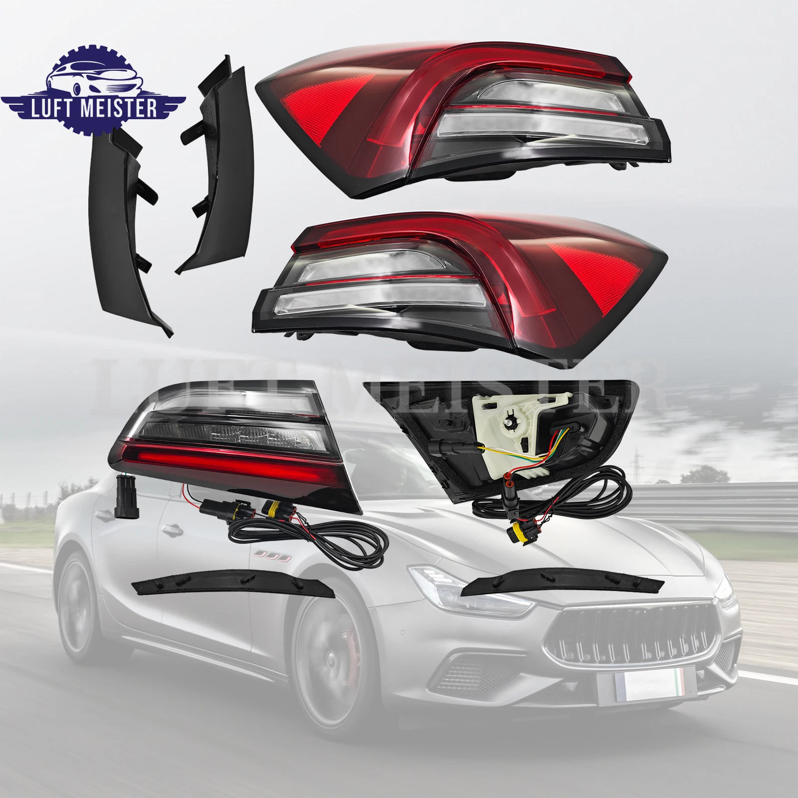 

670004682 670008482 Car Rear Tail Light Tail Lamp Assembly Brake Light For Maserati Ghibli M157 2014-2021