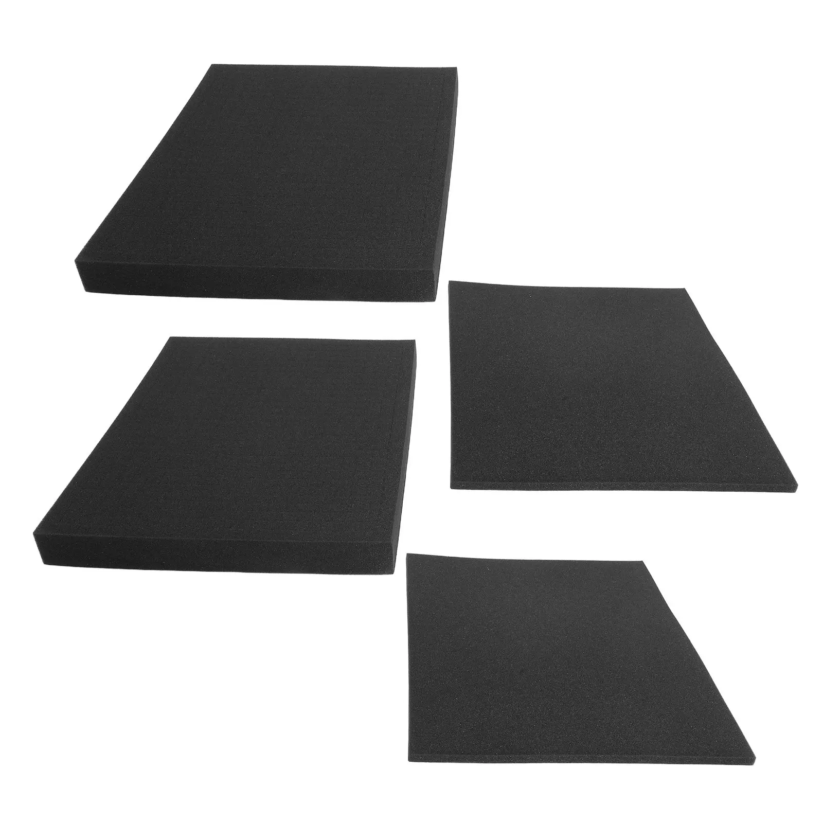 4pcs Removable Prefabricated Cube Foam Pads Furniture Foam Padding For Sofa Seating Support Couch Cushion And Shock Absorbing