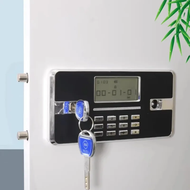 

Suitable for ATM Safe Vault Door Fingerprint Lock with Key Security Panel Digital Password Lock