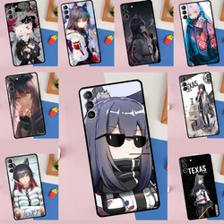 Texas Arknights Cover For Samsung Galaxy S20 FE S21 S22 S23 Ultra S8 S9 S10 Plus Note 10 20 Ultra Phone Case