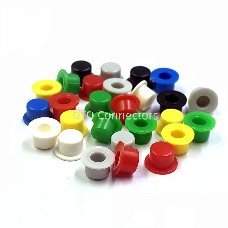 100Pcs A101 Tactile Push Button Switch Round Cap 4.5*7.4 mm Hat Shape For 6X6/6*6 mm Tact Micro Switch inner hole 3.1/3.4mm