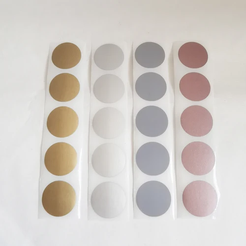 Imagen 2 del producto 100 Uds 20mm pegatinas redondas para rascar etiquetas entradas juegos promocionales favores