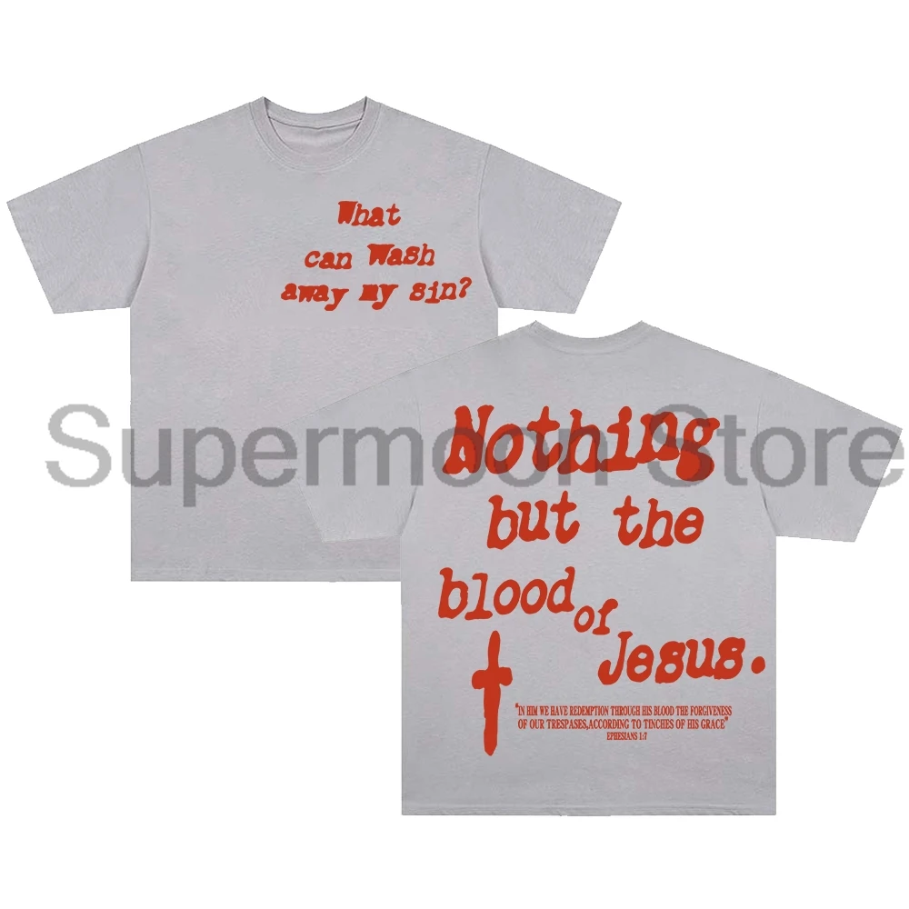 Forrest Frank Nothing But The Blood T-shirt Child of God 2025 Tour Crewneck Short Sleeve Cotton Tee Women Men Streetwear Tops view 3