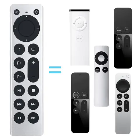 Universal Replacement Remote Control for Apple TV 4K Gen 1 2 3 4 HD A2169 A1842 A1625 A1427 A1469 A1378 A1218(No Voice Function)