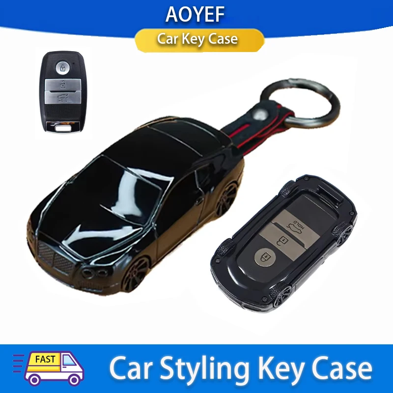 

Car Model Shape for KIA Rio Rio5 Sportage Ceed Cerato K3 KX3 K4 K5 Sorento Optima Picanto Remote Key Case Cover Fob Bag Keychain