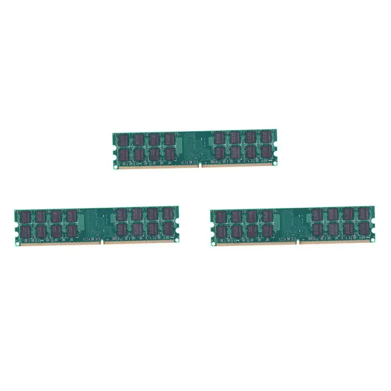 

3X DDR2 4GB Memory RAM 1.5V 800MHZ PC2-6400 240 Pin Desktop DIMM Unbuffered Non-ECC For AMD Motherboard Desktop