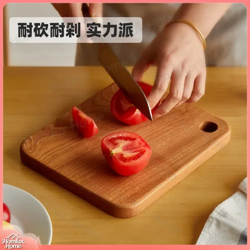 Natural Solid Wood Baby Cutting Board Sandalwood Ebony Chopping Board for Fruit Vegetables Kitchen Multi-Functional Household