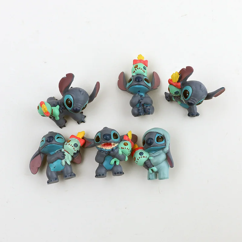 

6pcs Lilo And Stitch Figures Set Anime Cute Pvc Figures Toys Mini Collection Model Doll For Boys Girls Children Xmas Gift