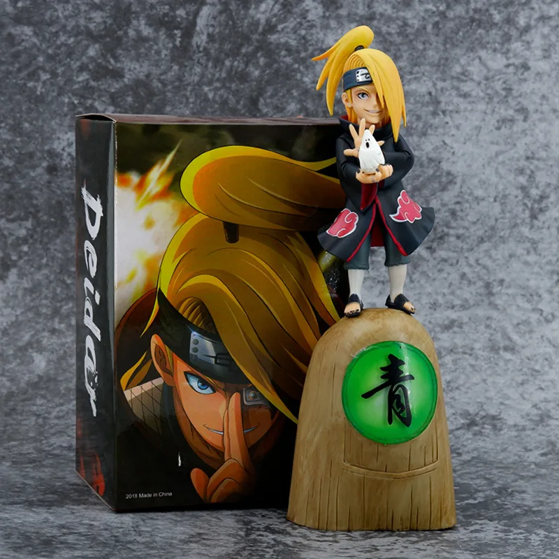 24cm NARUTO Anime Figure Deidara Hidan Kakuzu Peripheral PVC Model Scene Statue Desktop Decorate Ornaments Birthday Gifts Toys