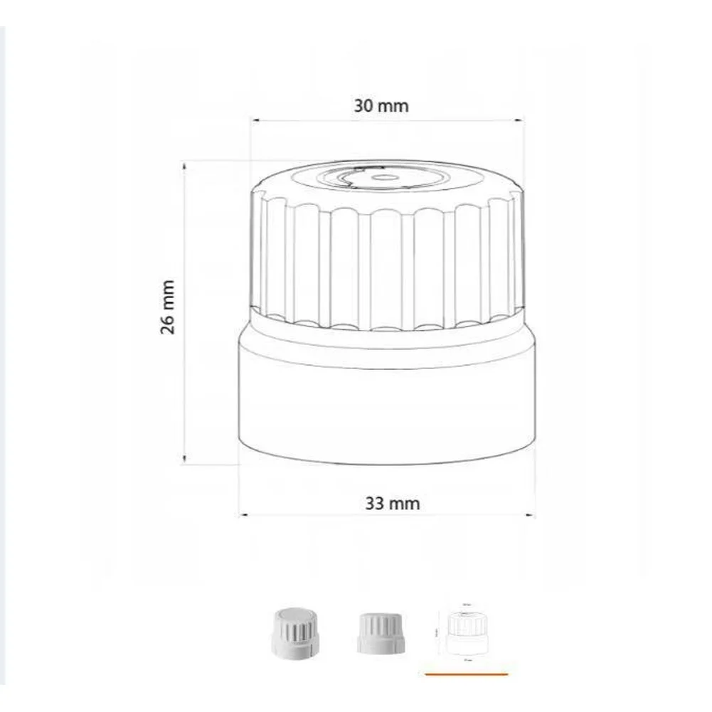 m30x15-thread-thermostatic-valve-adjusting-cap-4pcs-white-plastic-replacement-nut-for-trv-radiator-system-home-heating