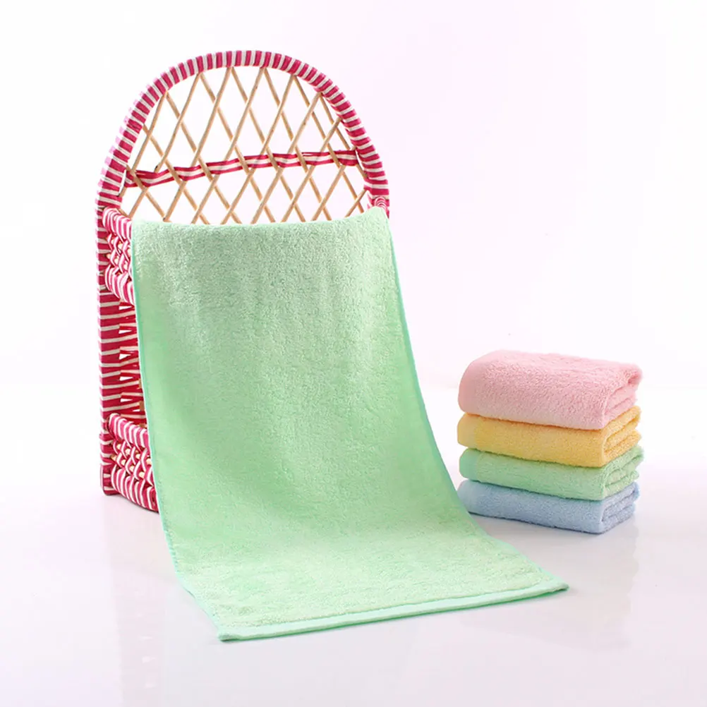 

8pcs Kids Washcloths Face Towels Water Absorption Bath Towel Drying Non-Pilling Multifunctional Home Use For Baby Skin