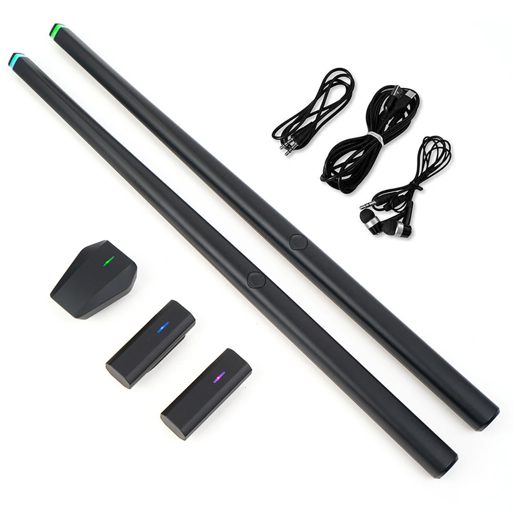 Baquetas de aire electrónicas Baquetas electrónicas profesionales Juego de batería virtual Instrumentos musicales para principiantes Niños Adultos