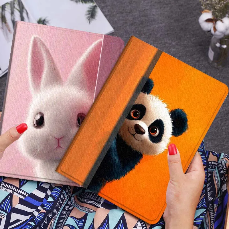 

Panda Rabbit Cartoon Cute Art For Xiaomi Redmi Mi Poco Pad 2 5 6s 7 7s Ultra Pro Max 14 12.4 12.1 inch Soft Tablet Case Gift