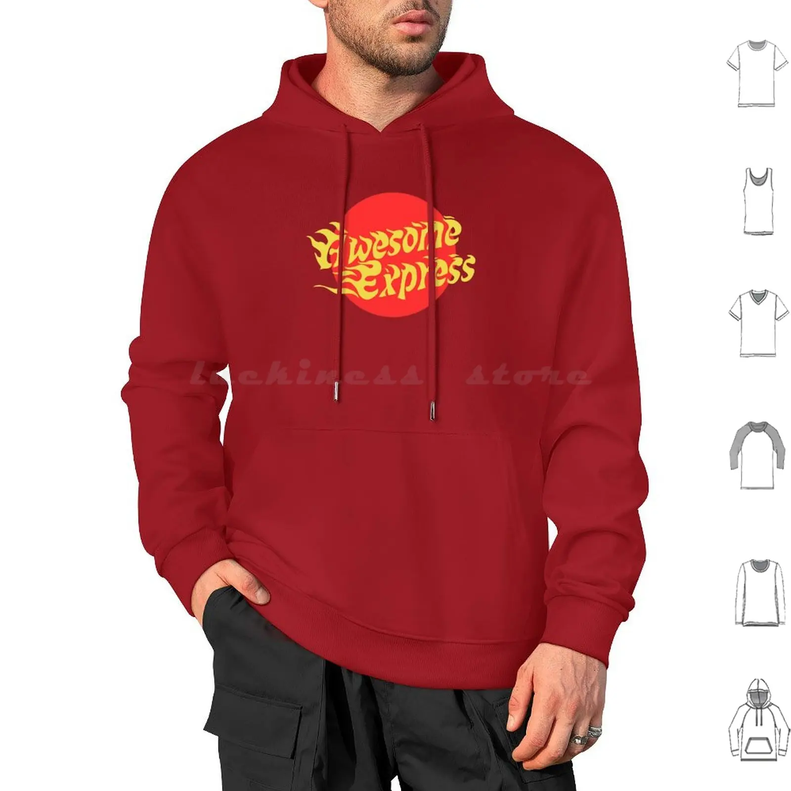 Awesome Express Hoodies Long Sleeve Awesome Express Fry Farnsworth Bender Delivery Delivery Crew Delivery Boy Cartoon