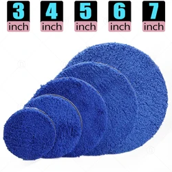 3/4/5/6/7 Inch Removing Wax Buffer Pads Microfiber Polishing Pad Replaceable Buffing Pads For DA/RO Polisher Car Wash Clean