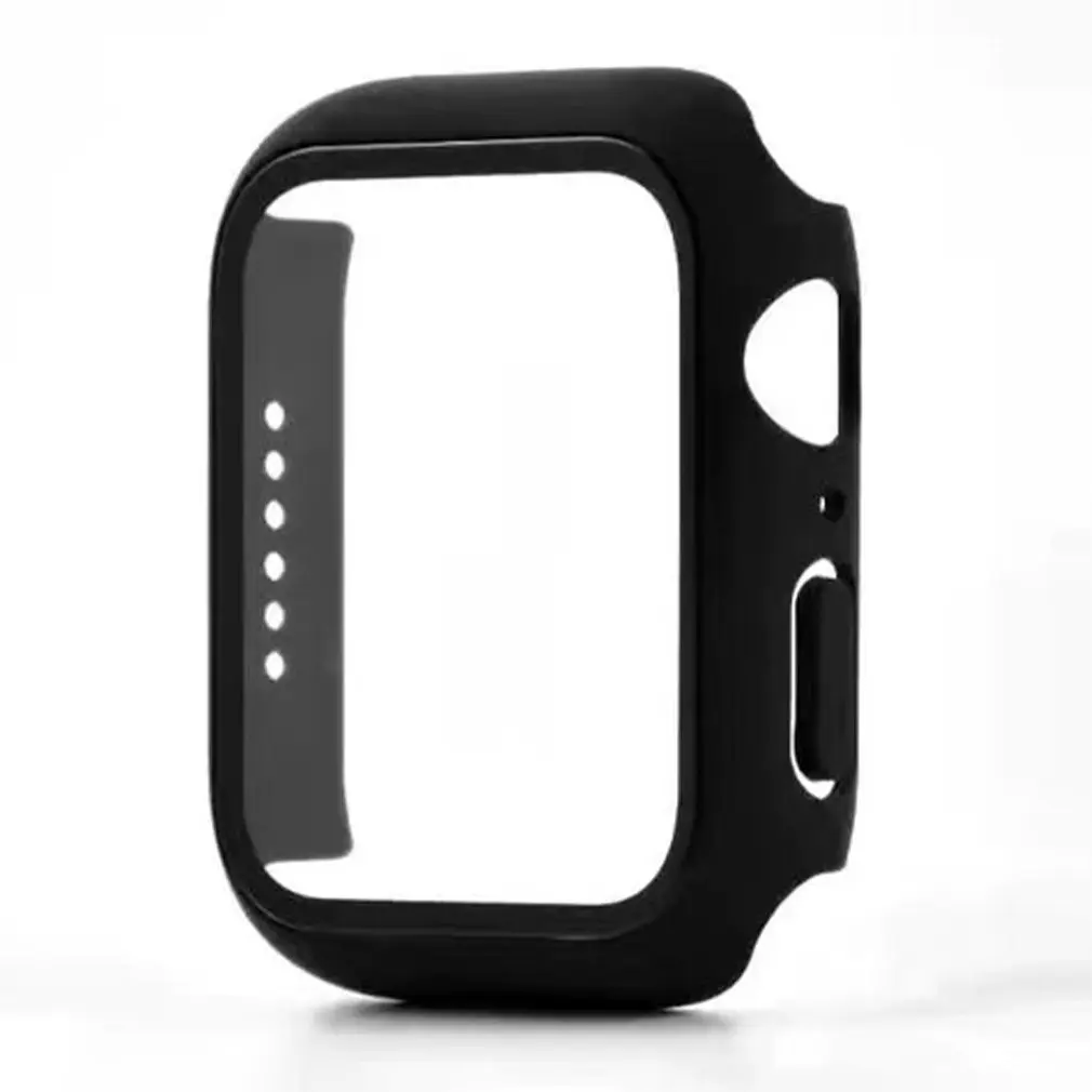 애플 시계 케이스 커버 44mm 40mm 팔찌 강화 유리 iWatch 42mm 38mm 42, 애플 시계 시리즈 6 5 4 3 44 42 38mm 용