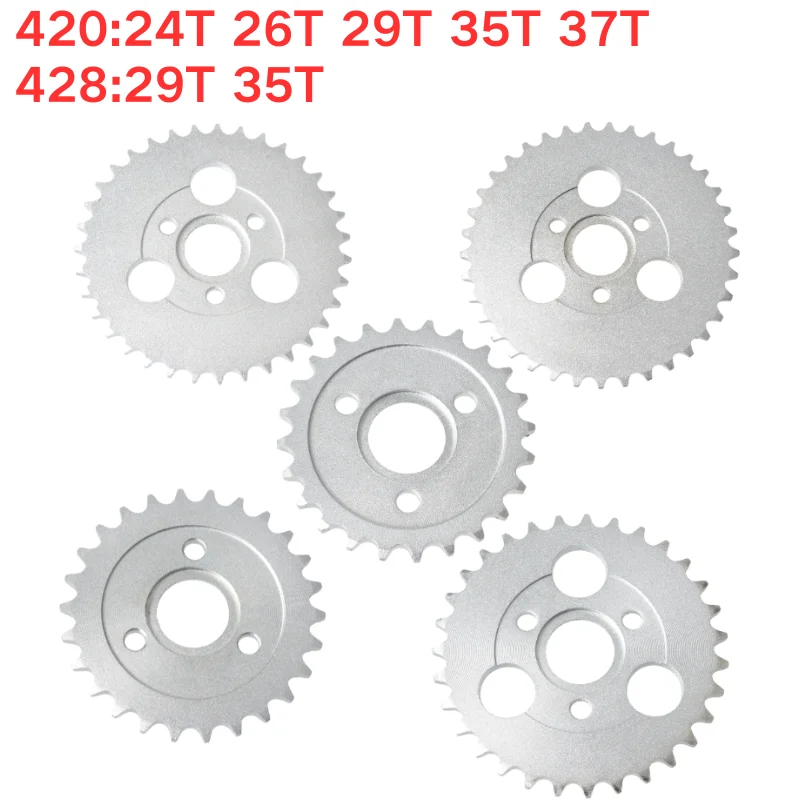 Pignone Posteriore 420/428 24T/26T/28T/29T/31T/35T/37T Denti 30mm per Moto Honda Monkey e Accessori Pit Dirt Bike