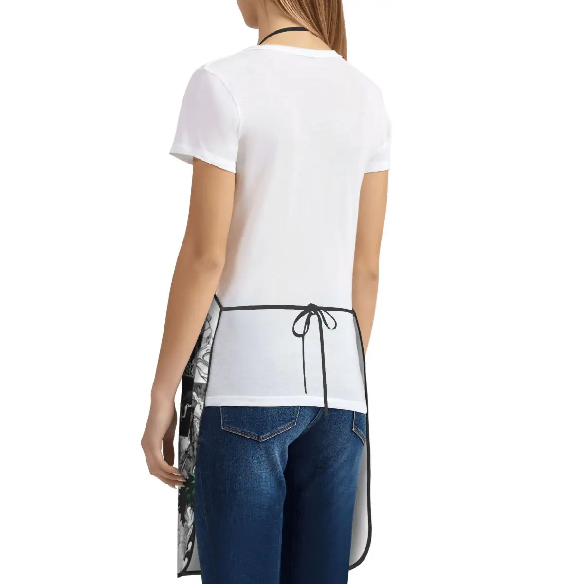 مآزر My Hero Academia Deku Manga Collage للطهاة والخبز والخبز بدون أكمام مريلة لتنظيف المطبخ بينافور #6