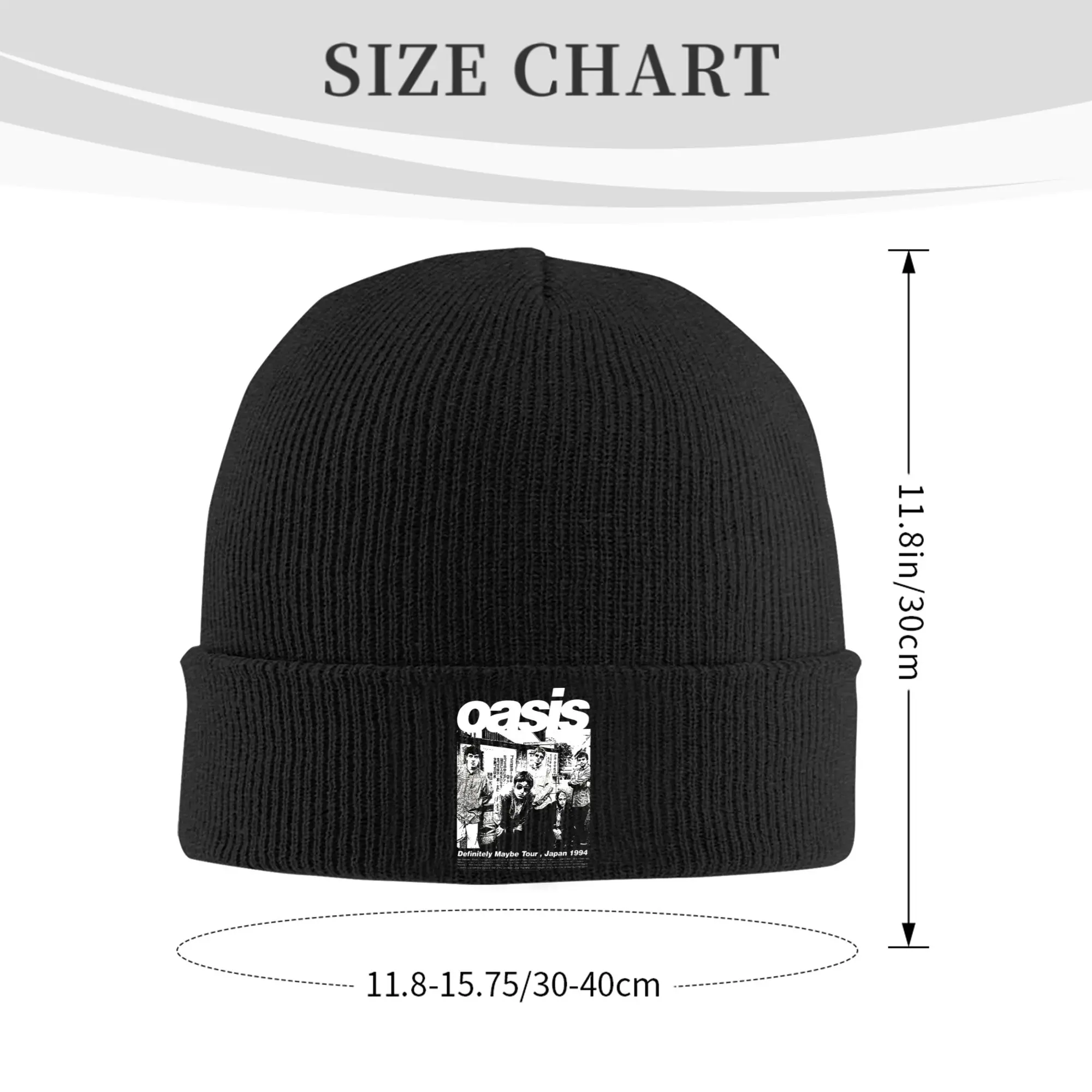 O-Oasis Definitely Maybe Tour Hat Autumn Winter Skullies Beanies Ski  Cap Men Women Acrylic Knitted Hat