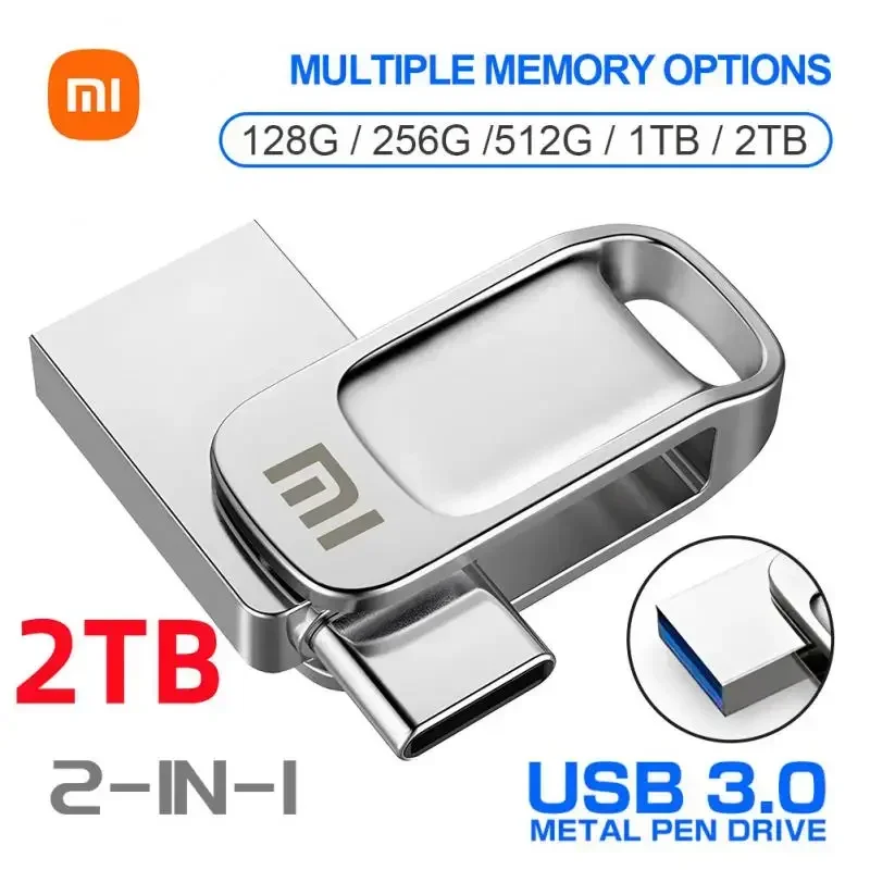 Xiaomi-unidad Flash USB 3,0, Pendrive de alta velocidad de 1TB, 2TB, 256GB, 128GB, 16GB, 32GB, 64GB, 128GB