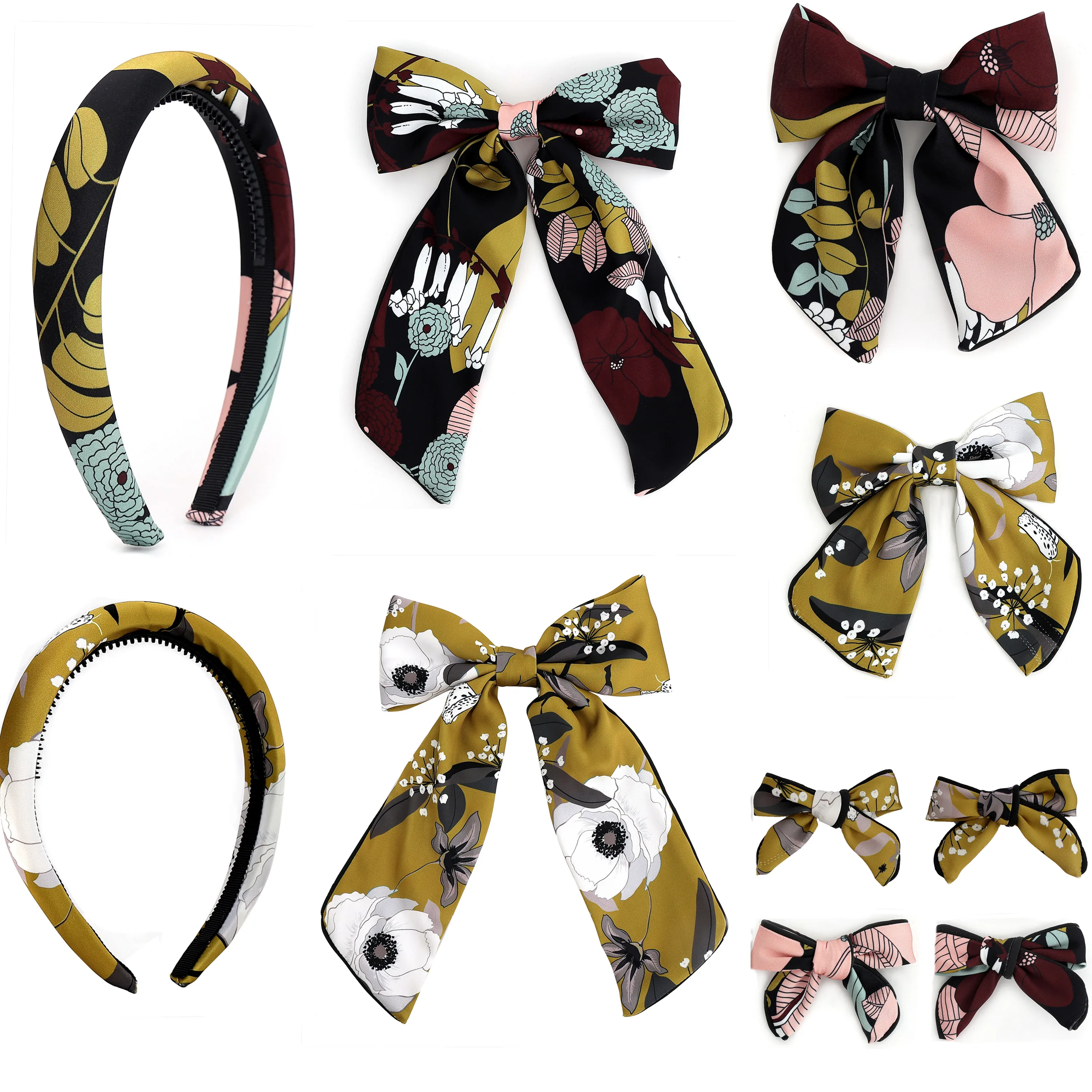 A3 Accessories AP Coordinate Winter Floral Girls Elegant Headband Cute Baby band Scruchy Hair Accessories