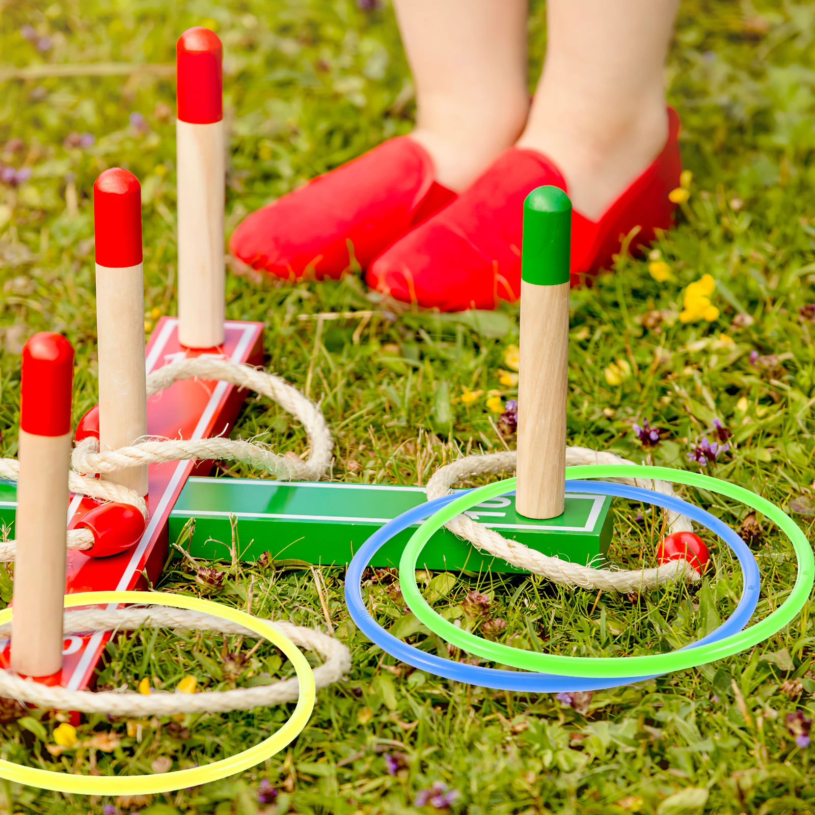 

20pcs Toss Rings 16cm Diameter 0.7cm Thick Plastic Hoops for Outdoor Indoor Kids Toy Colorful Random Fun Activity Hand Eye