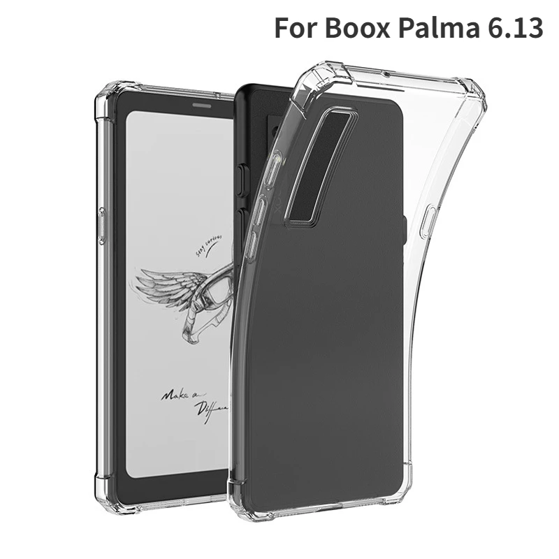 Transparent Silicon Protector Airbag Shock Cover For Boox Palma 6.13 Lightweight TPU Transparent Flexible Soft Back Cover