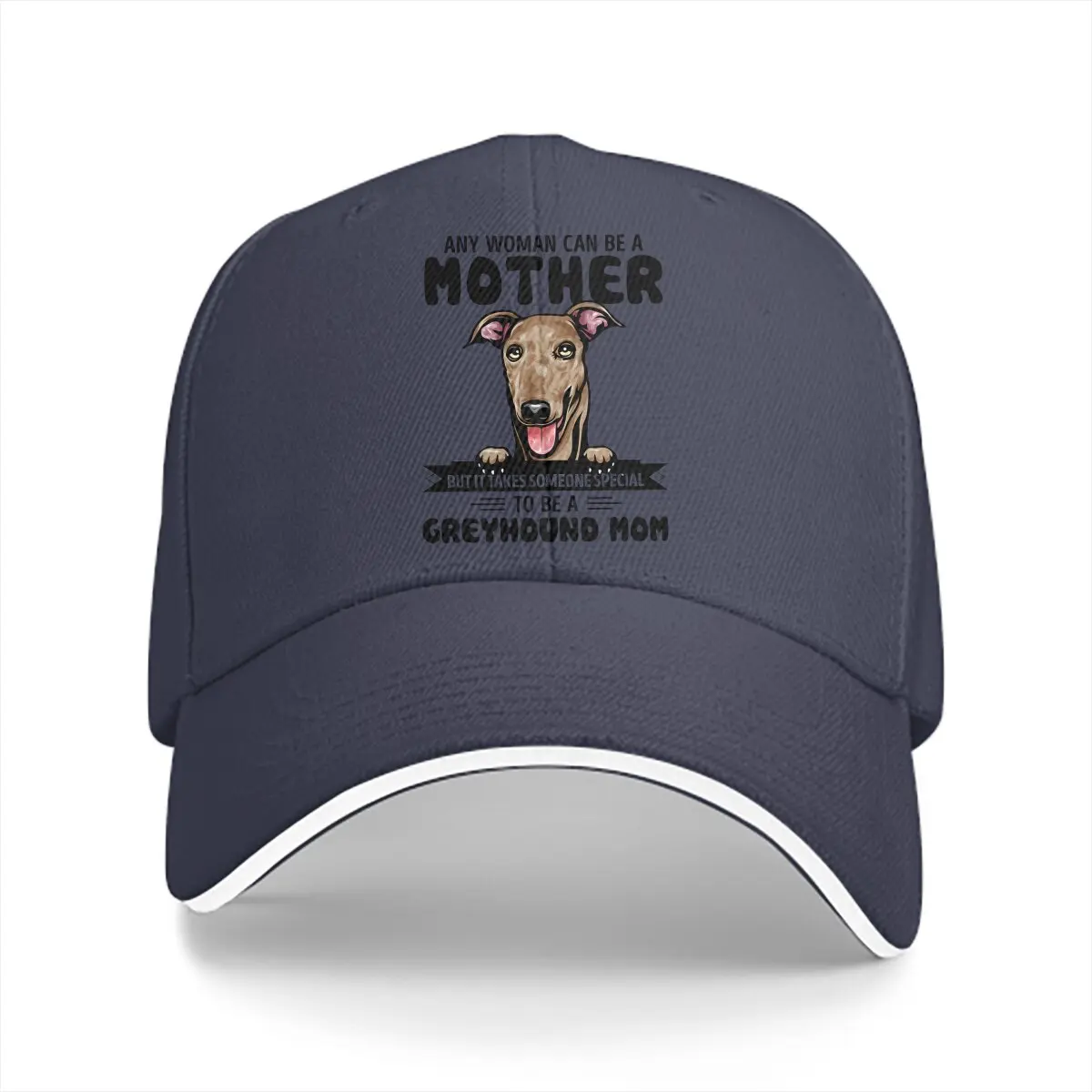 Pure Color Dad Hats It Takes Someone Special to be A Greyhound Mom Men's Hat Sun Visor Baseball Caps Greyhound Peaked Cap